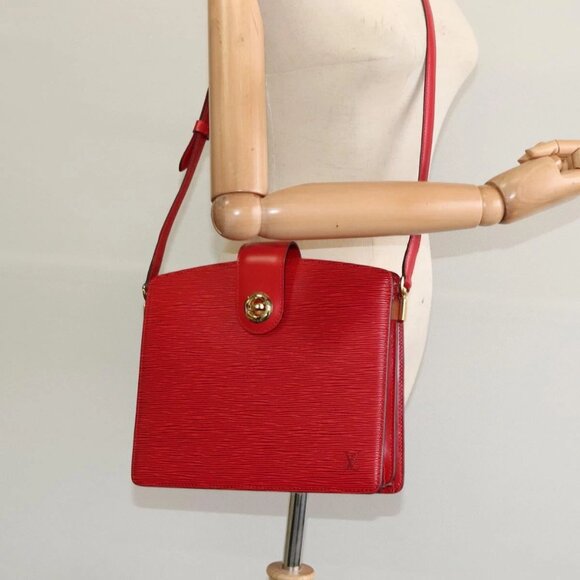 LOUIS VUITTON Epi Capuchin Shoulder Bag Red M52347 LV Auth - Picture 1 of 16